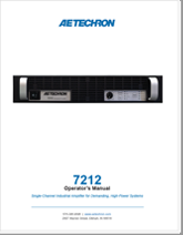 7212 Operator's Manual