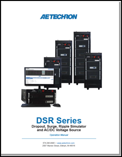 DSR 100 Series Operator's Manual